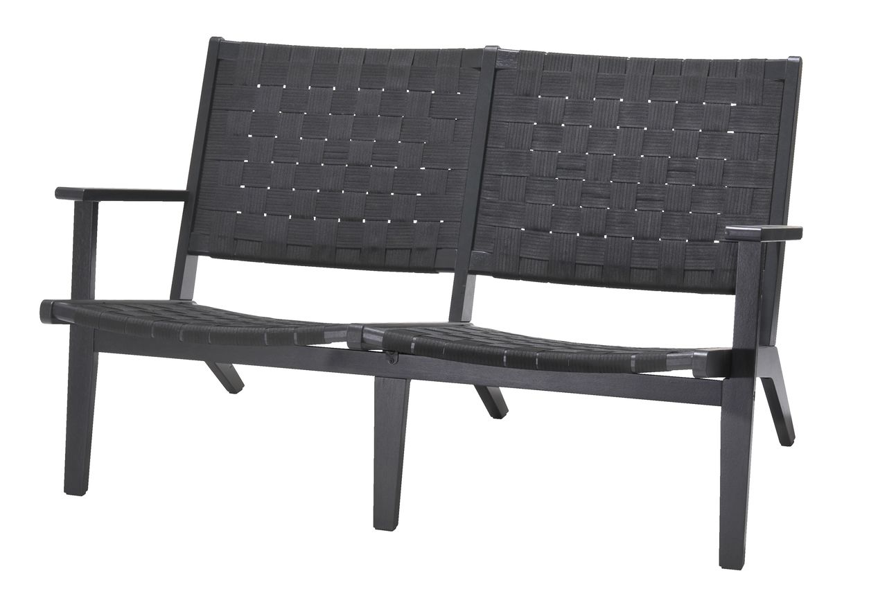 Lounge sofa BEDER 2 pers. black JYSK
