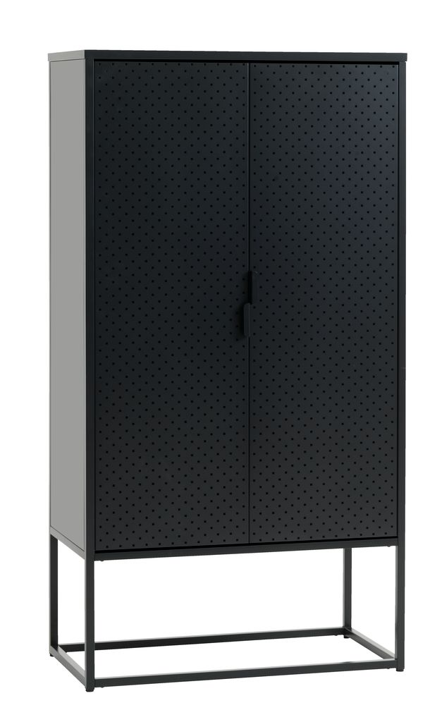  Cabinet  VIRUM 2 door black JYSK 