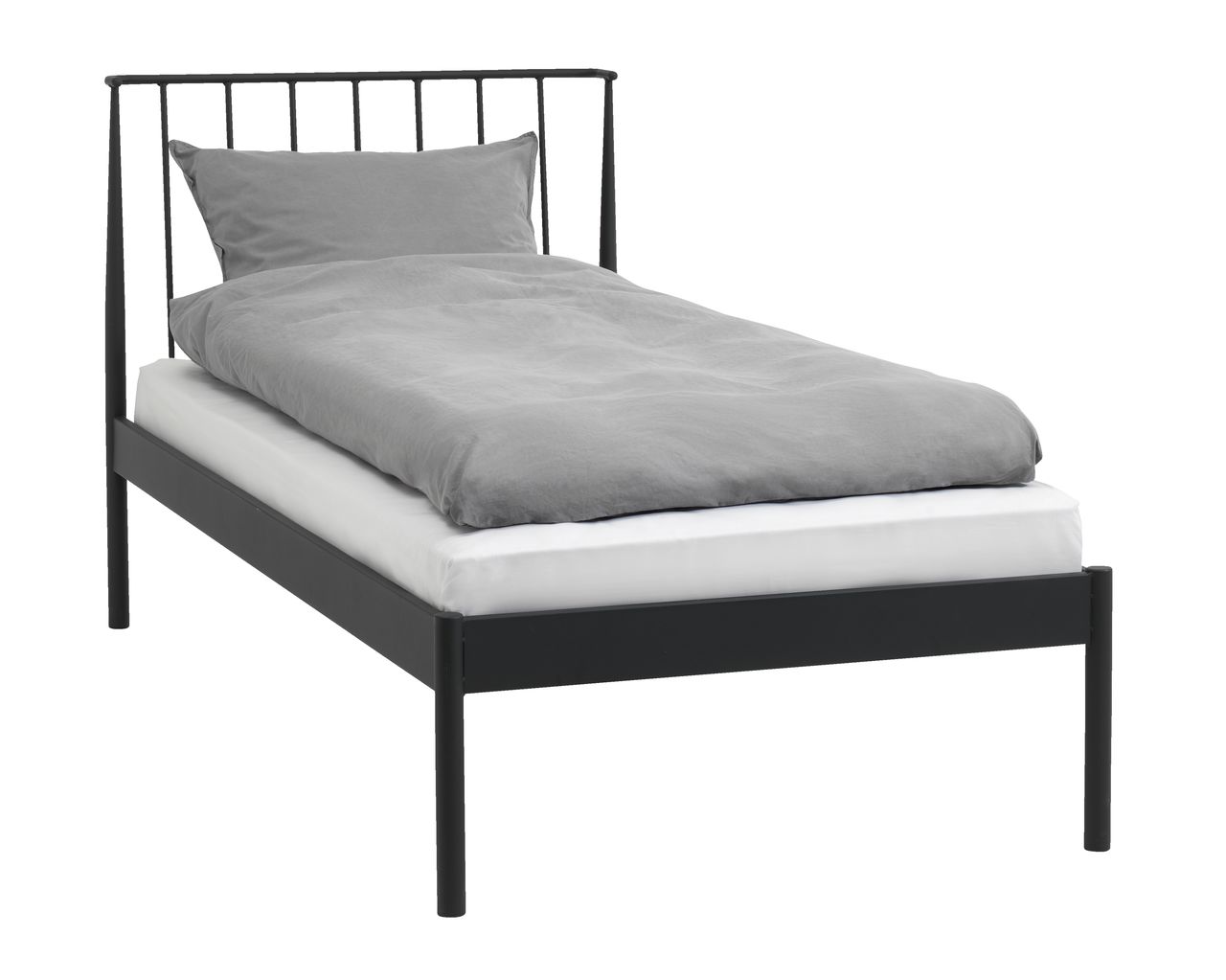 Estructura cama EGEDAL 135x190 gris antr, JYSK