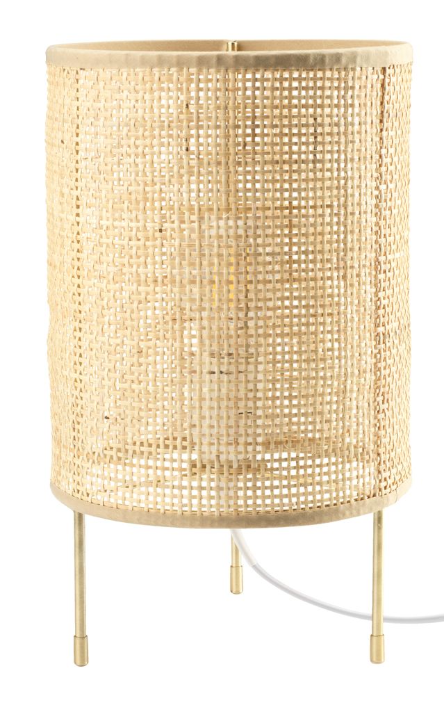 Lampa stołowa ALBERT Ś19xW31cm rattan