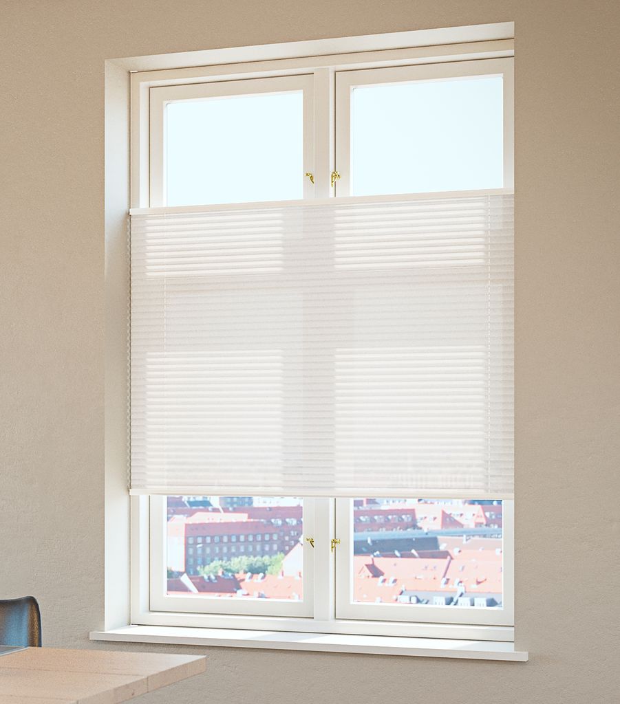 Plissee HVEN 120x130cm weiß up/down JYSK