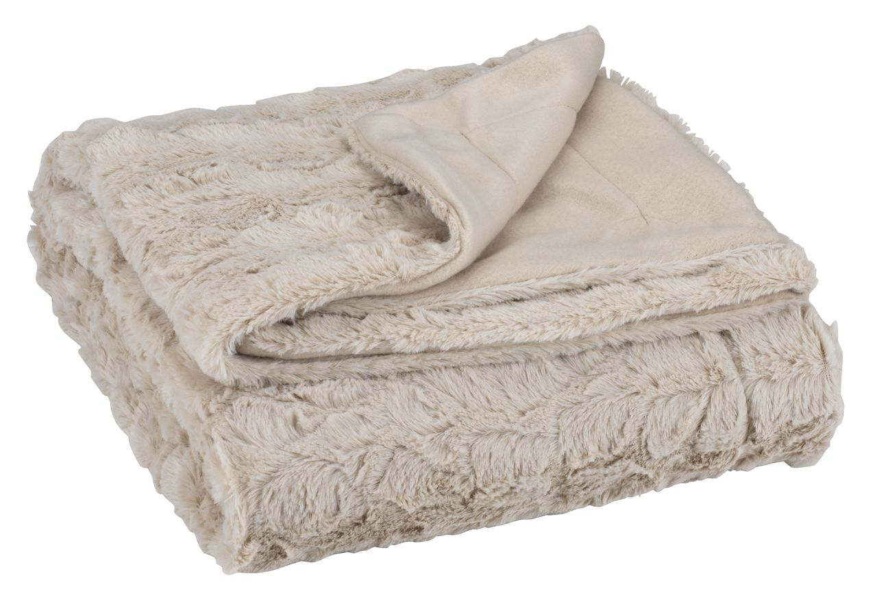 Pelspledd MYGGBLOM 130x170 beige | JYSK