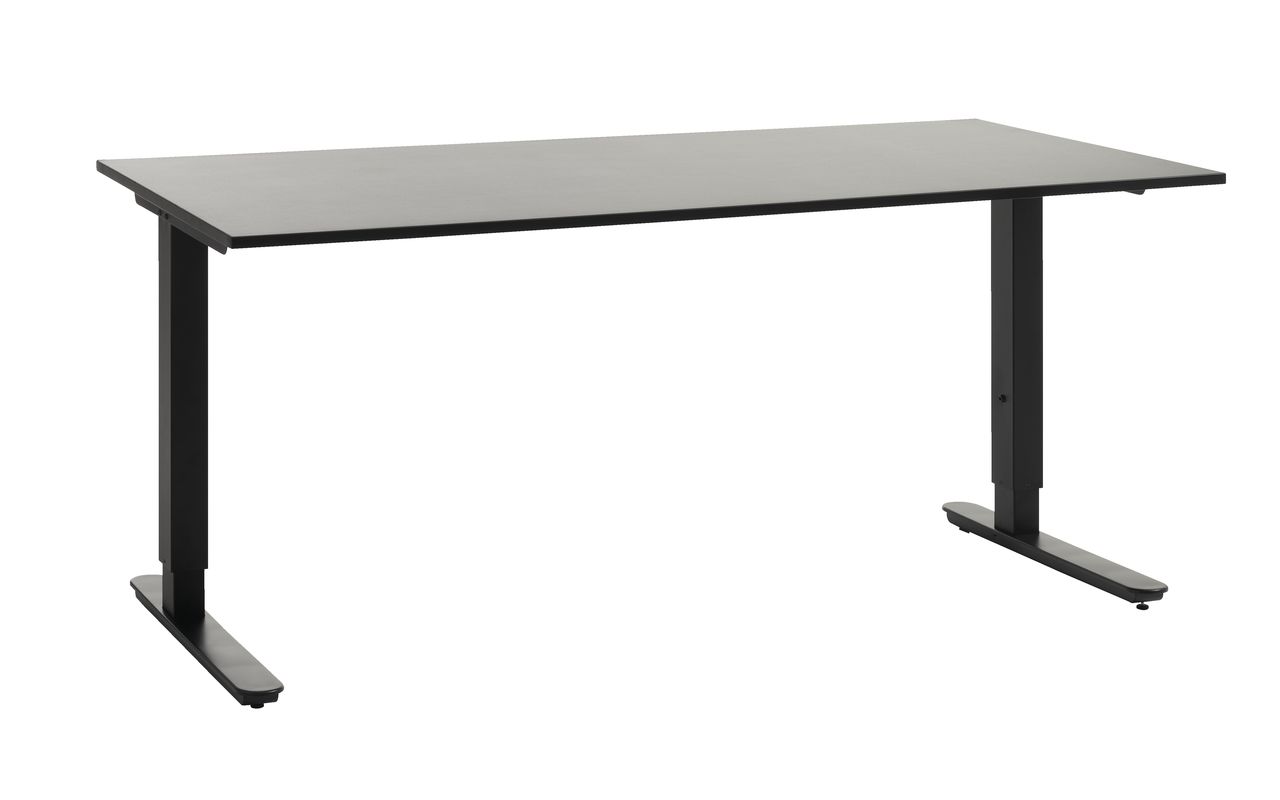 Adjustable desk STAVANGER 80x160 black JYSK