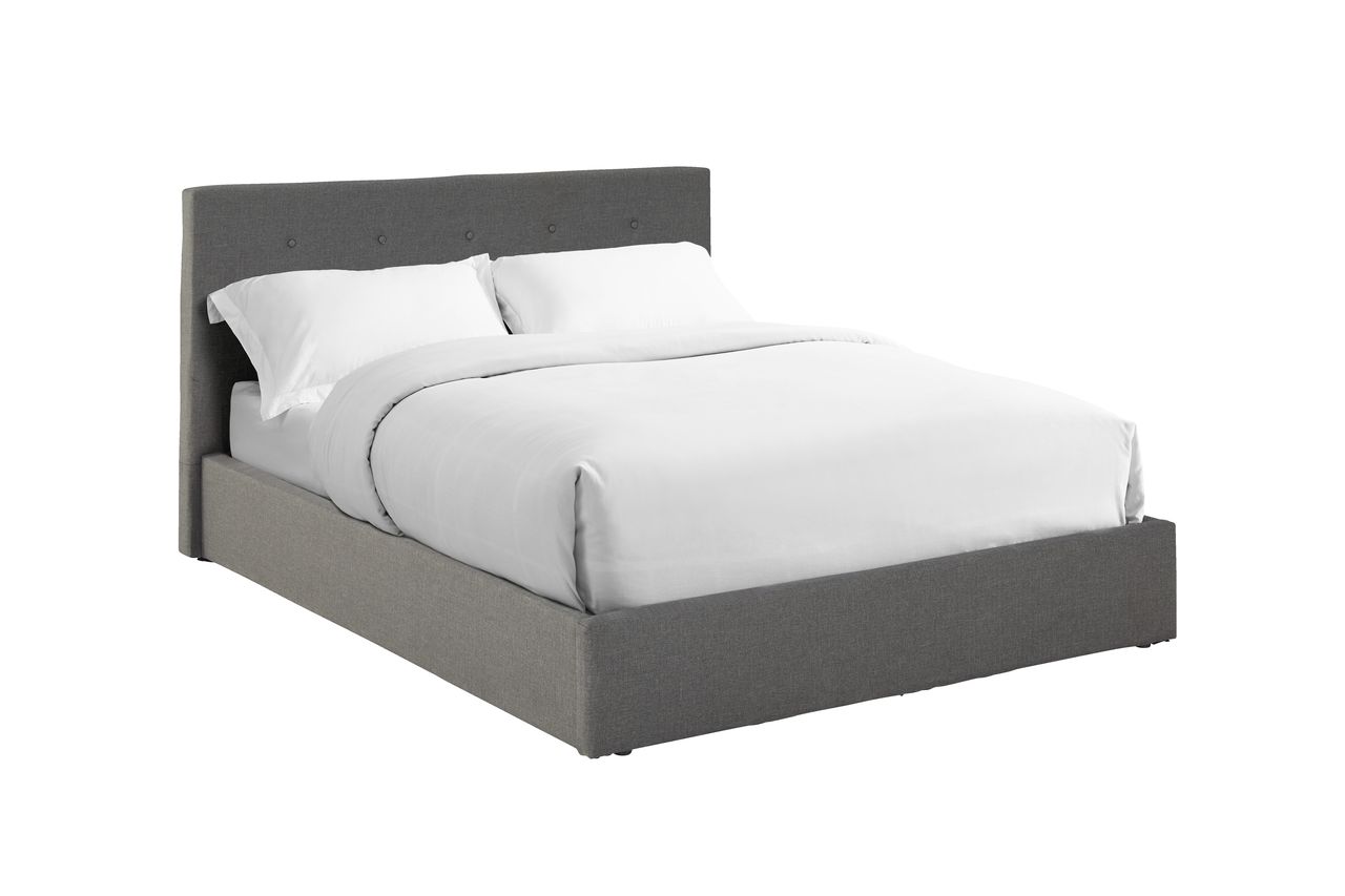 Letto ALNOR 160x190 grigio/nero JYSK