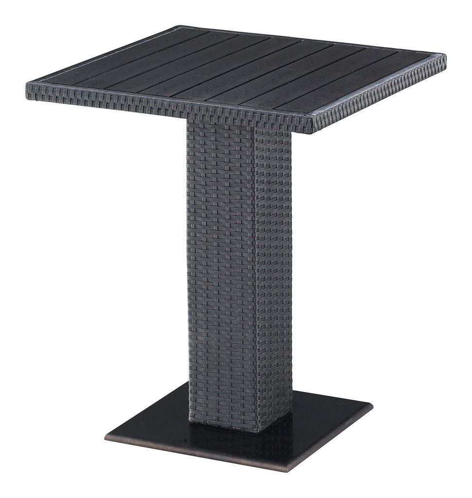 Table bistrot THY l60xL60 noir JYSK