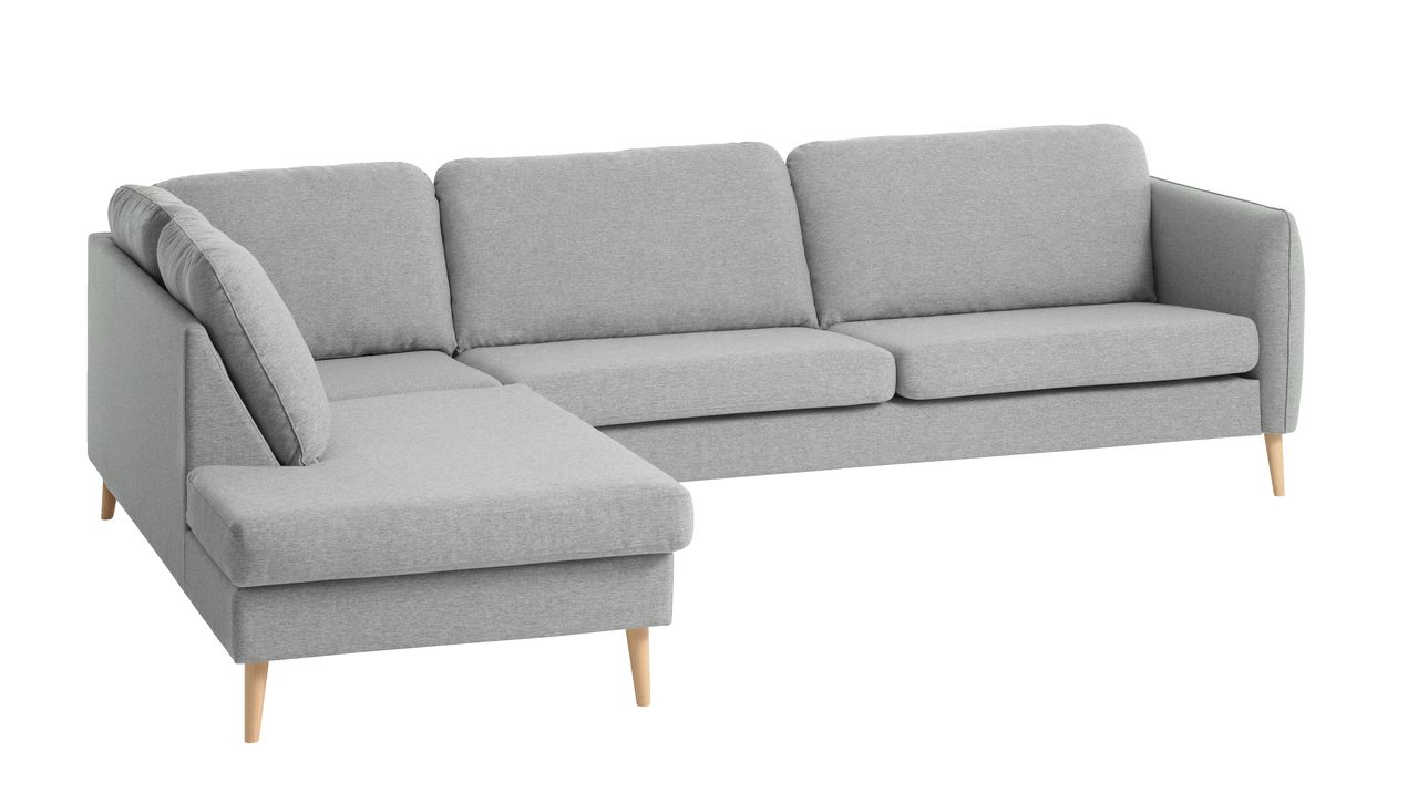 Grey left arm sofa