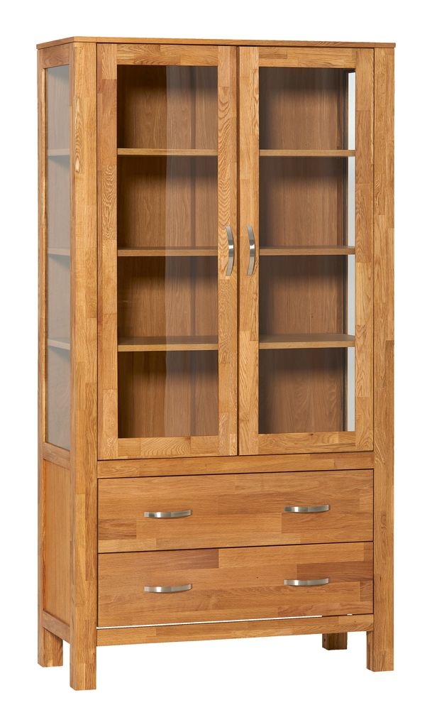 Display HAGE 2 doors 2 drw oak JYSK