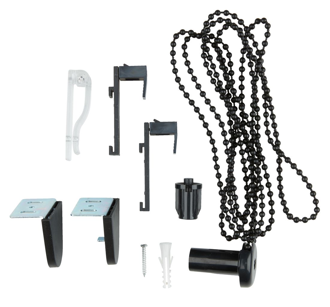 Sistema cadena estor enrollable negro | JYSK