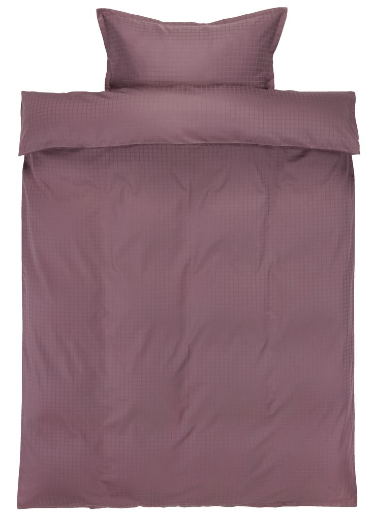 Duvet cover set sateen Single purple JYSK
