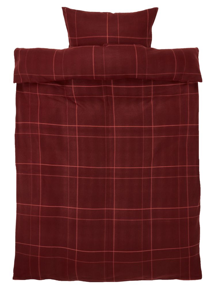 FleeceBettwäsche MARTE 135x200 bordeaux JYSK