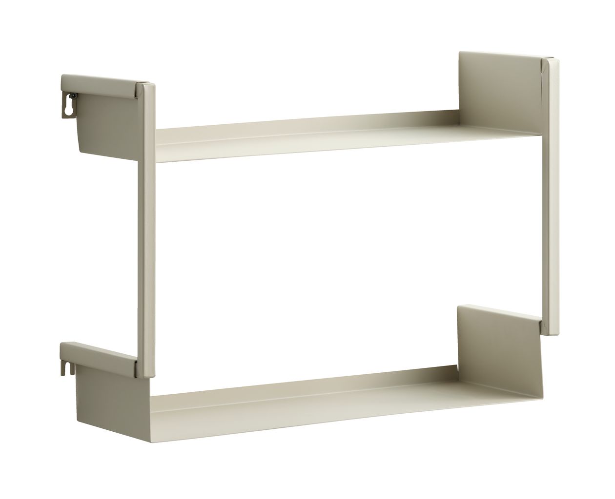 Wall shelf ASSENS 2 shelves light sand JYSK