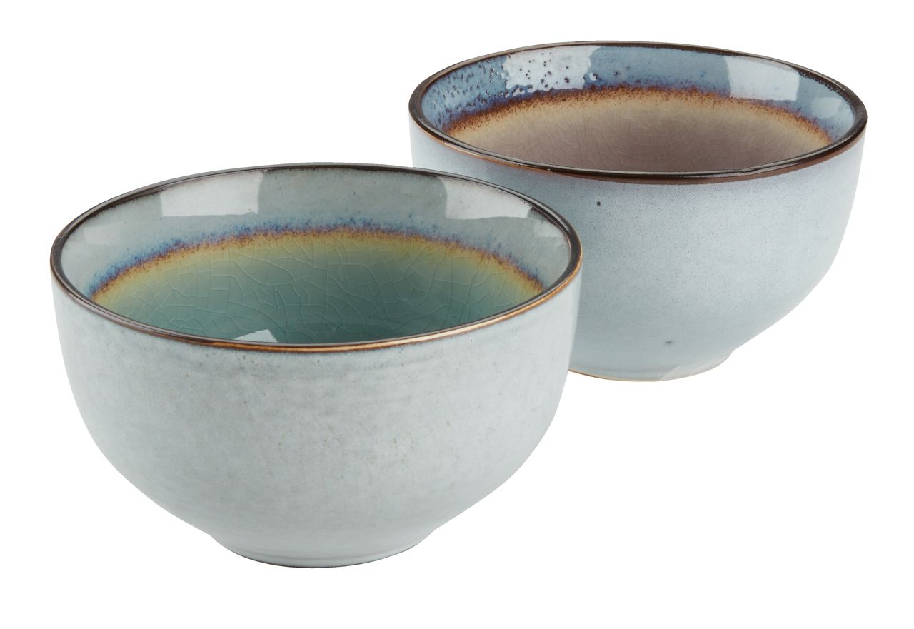 Bowl LAUKE D12xH7cm stoneware assorted JYSK