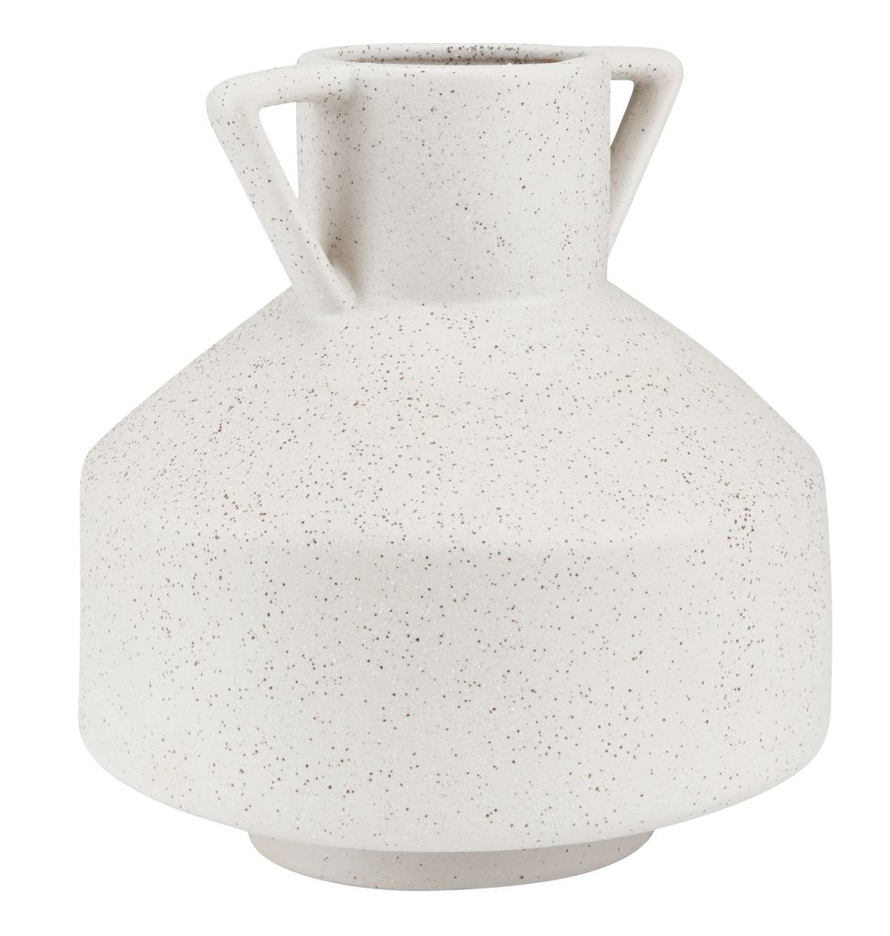 Vase DINES Ø25xH25cm blanc JYSK