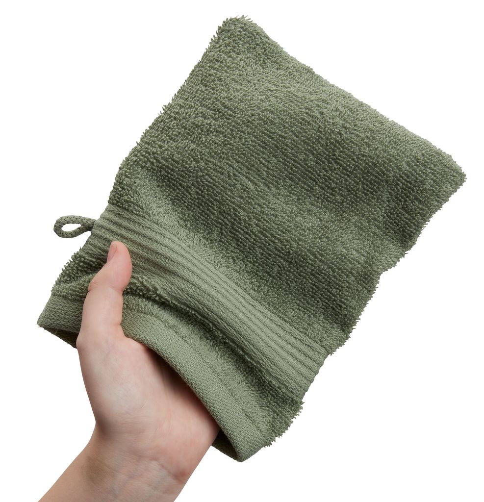 Wash glove KARLSTAD 15x20 army green JYSK