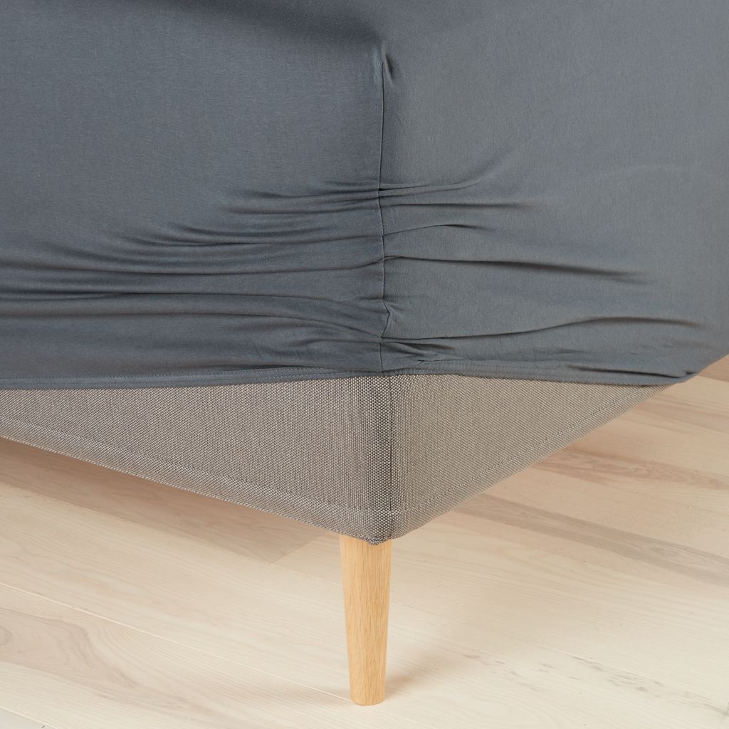 Jersey Fitted sheet JETTE Double/King grey JYSK