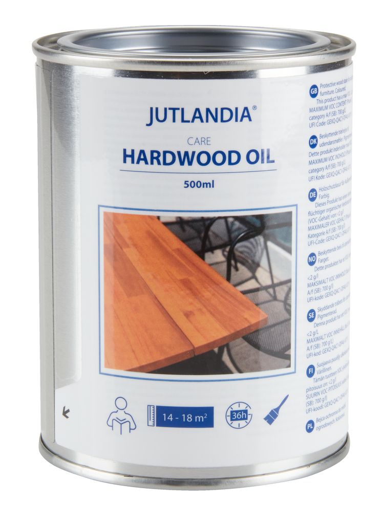 Hardwood oil JUTLANDIA Care 0,5 litre JYSK