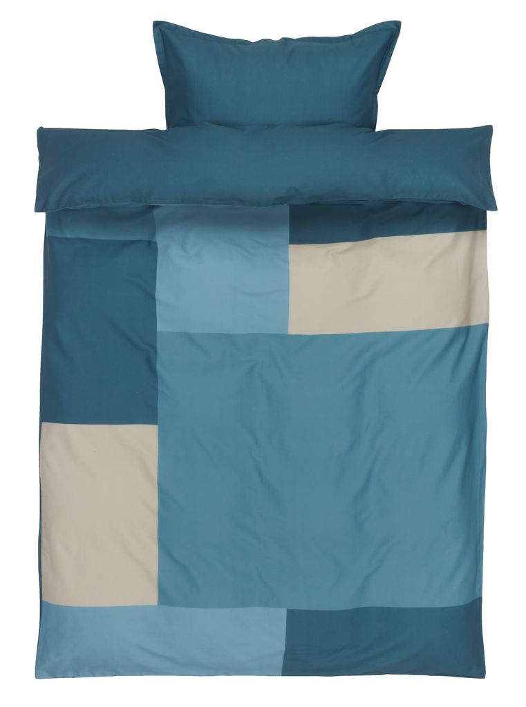 SatinBettwäsche MARIA 160x210 blau JYSK
