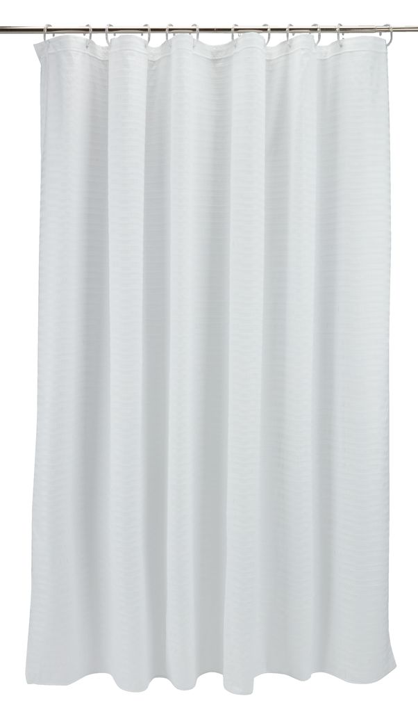 Shower curtain LOTTEFORS 180x200 white JYSK