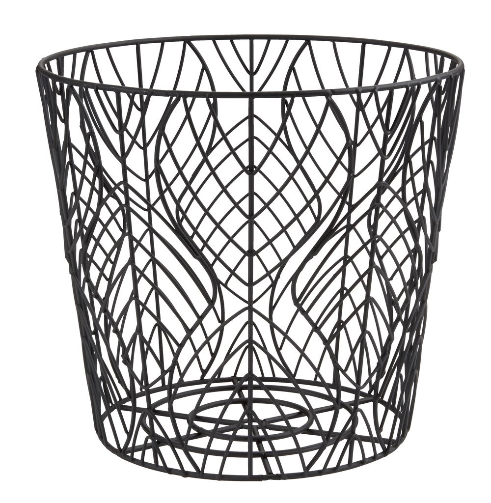 Storage basket ILSBO metal wire black JYSK
