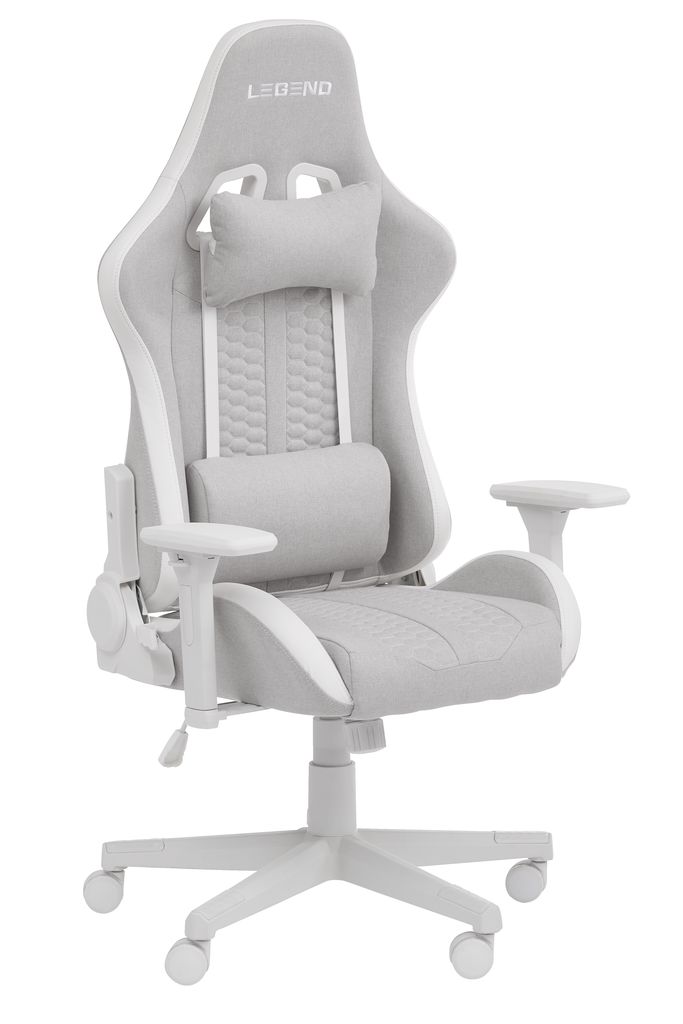Gaming Chair NIBE White beige Fabric JYSK