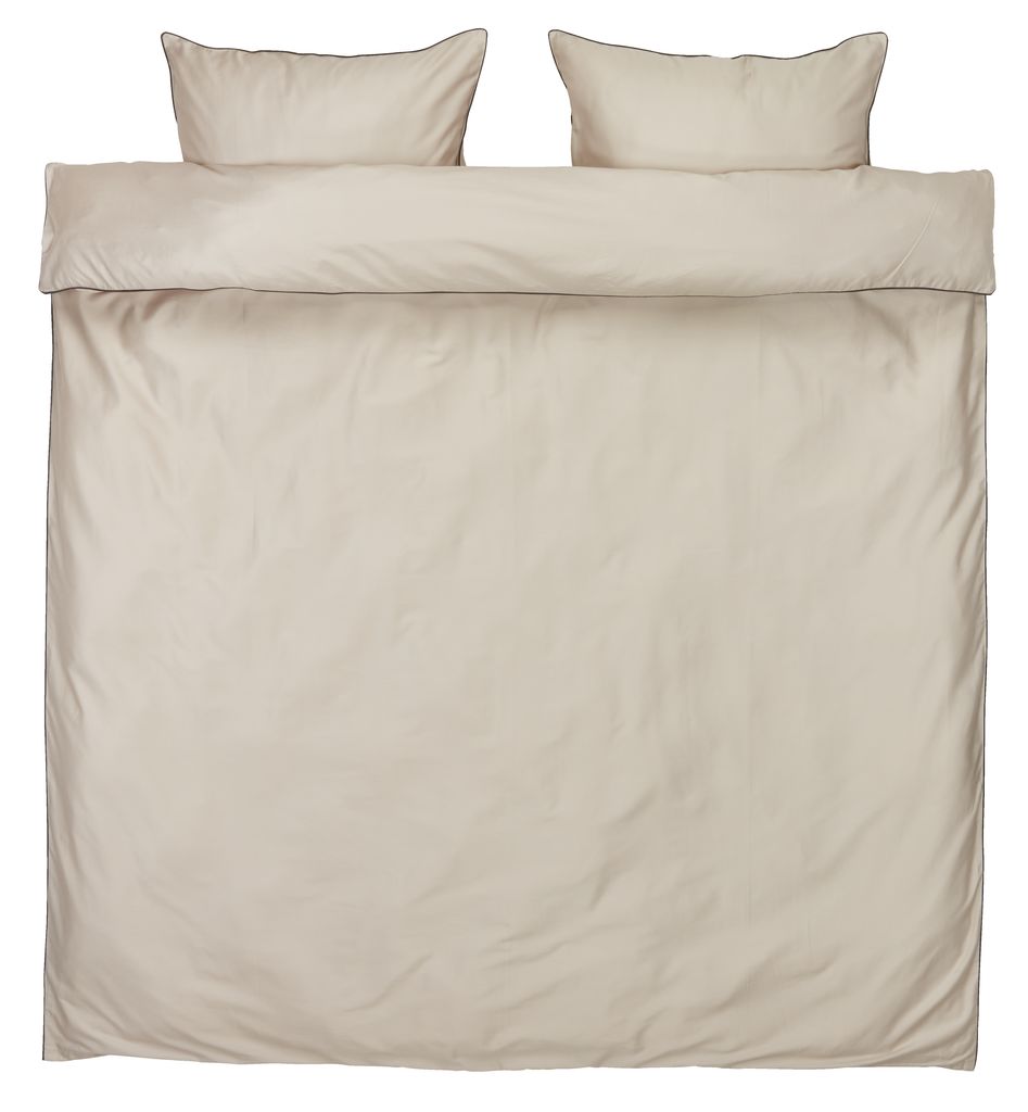 Sateen duvet cover set SANNA 240x220 sand JYSK