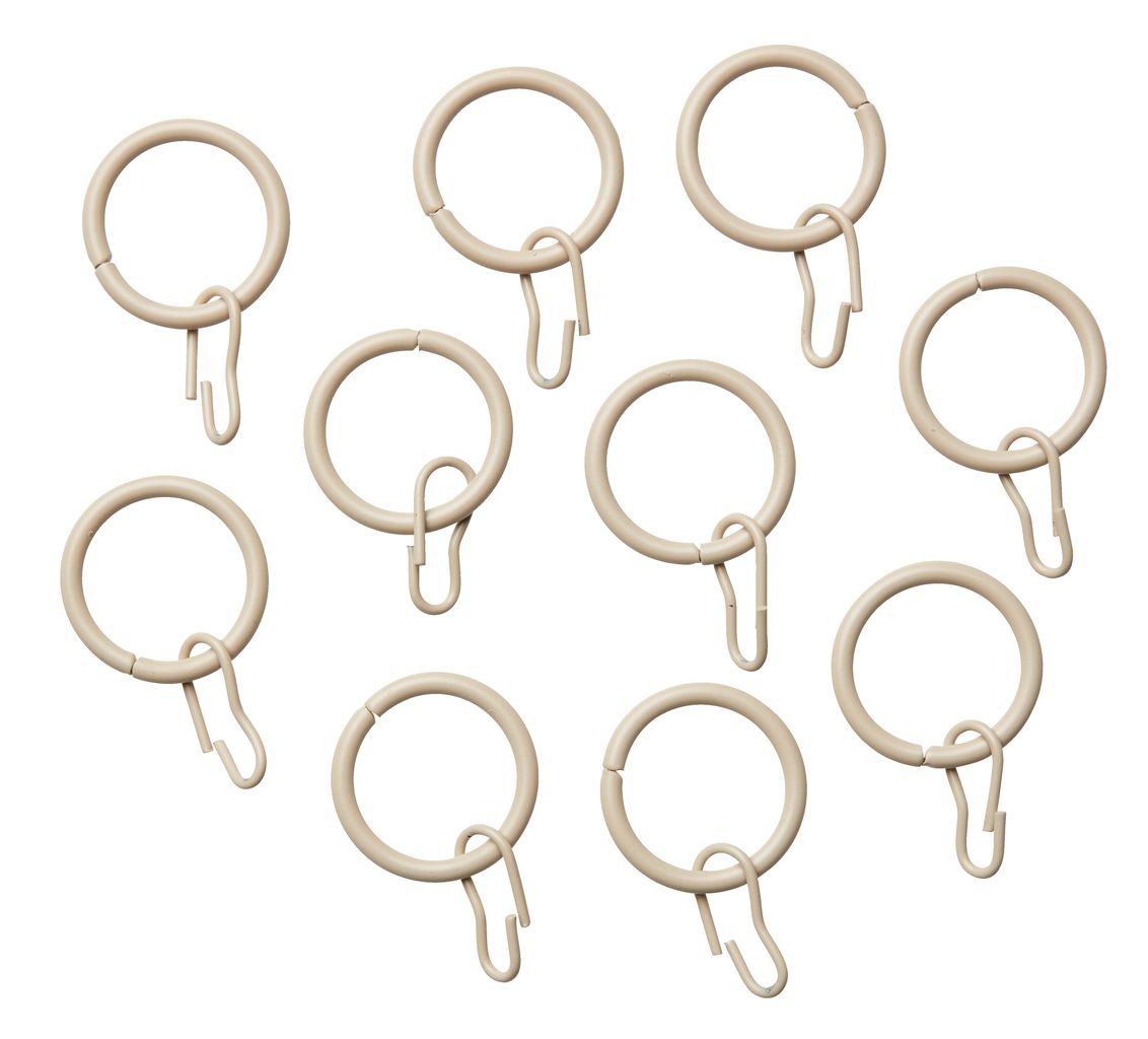 Gardinring NATURE Ø19mm 10st/pk beige JYSK