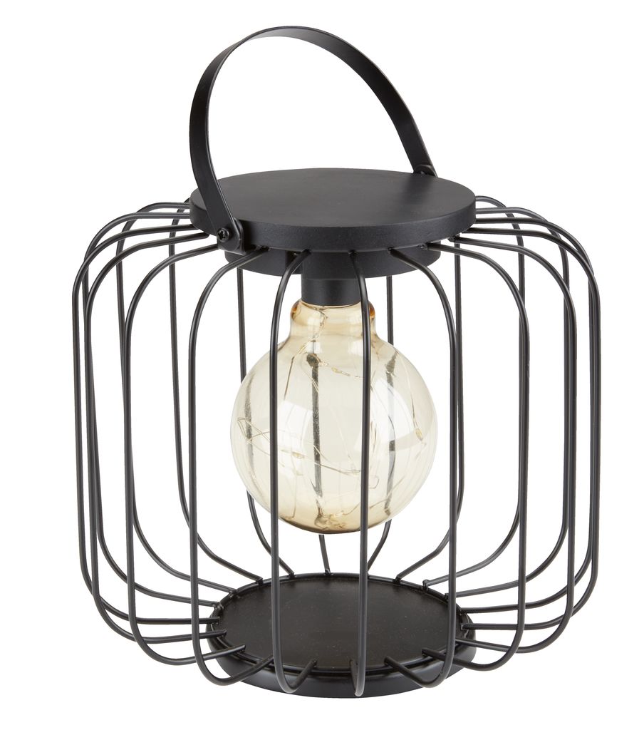 Lampe à piles GLENTE Ø24xH29cm noir JYSK