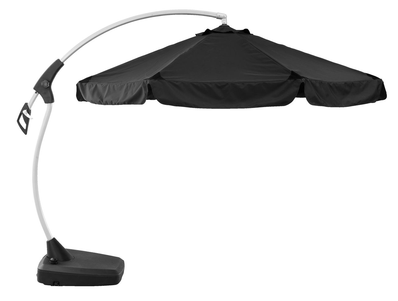 Zwembad Carry verstoring Zwevende parasol HAUGESUND Ø300 zwart | JYSK