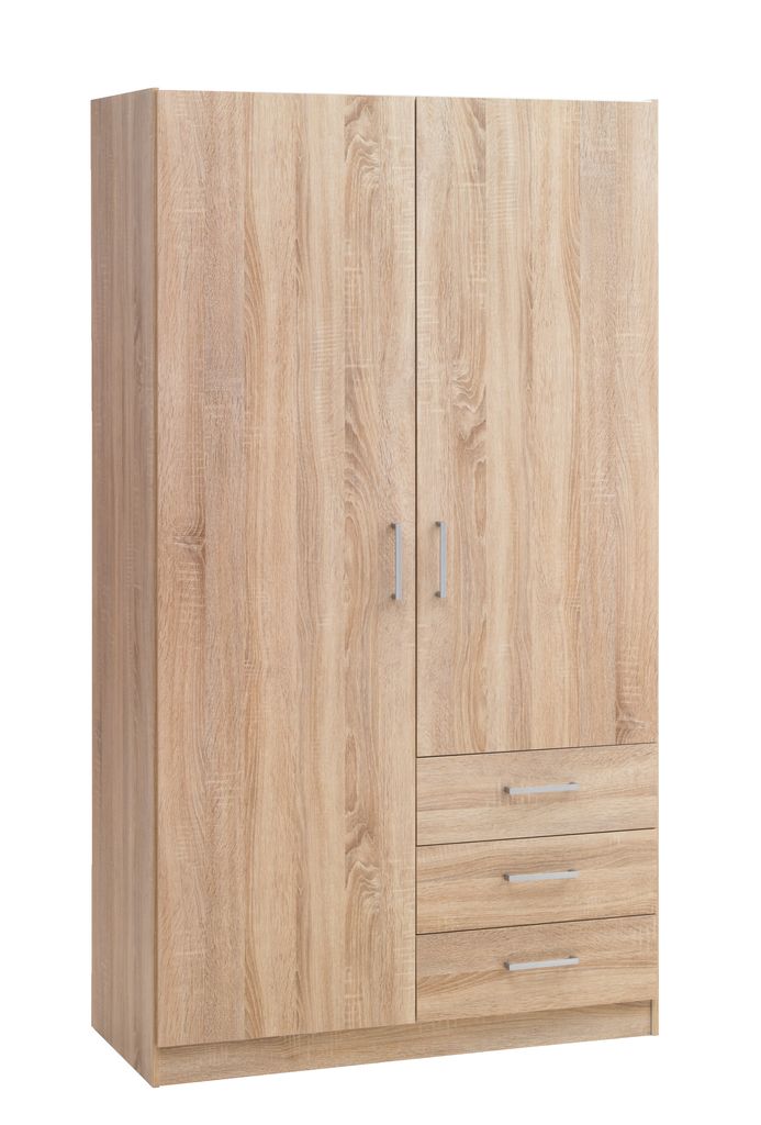  Wardrobe  HAGENDRUP 96x176 combi oak JYSK 