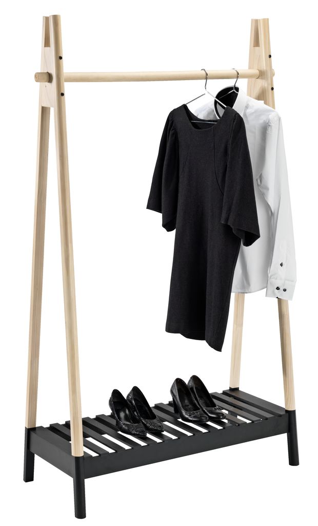 Clothes rail JENNET natural/black | JYSK