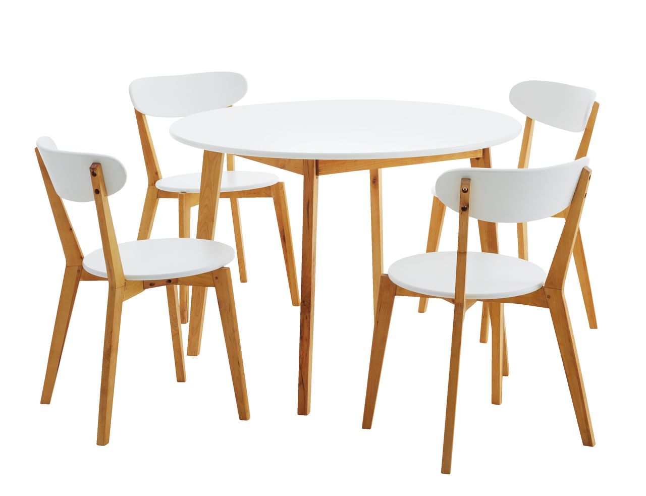 Tafel JEGIND + 4 stoelen JEGIND JYSK