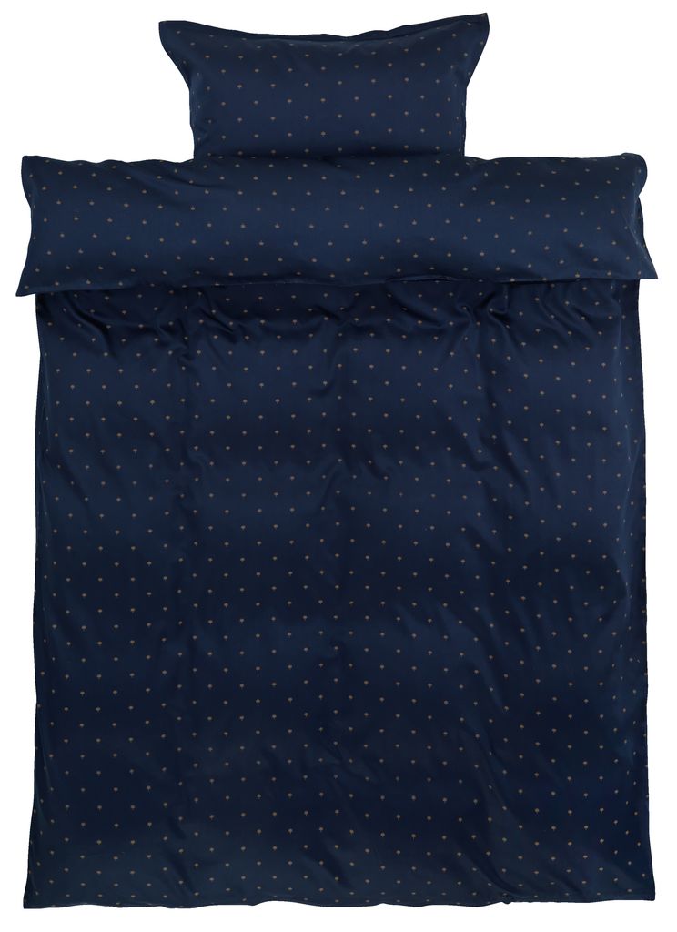 Duvet cover set STELLA sateen Single blue JYSK