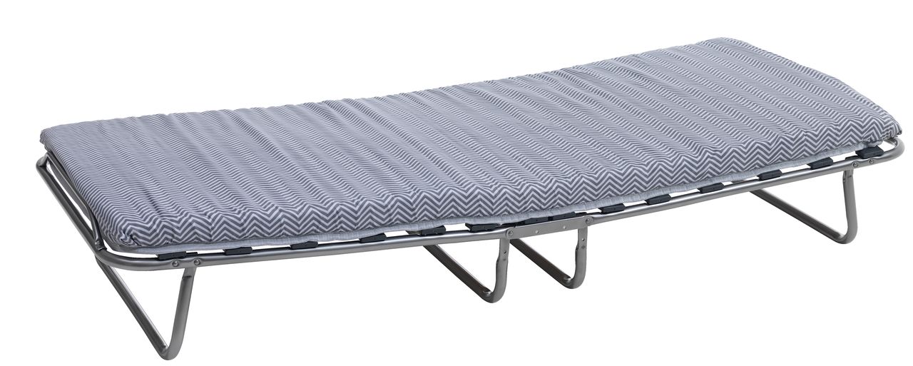 Folding bed BAJLUM SGL 80x190cm grey JYSK