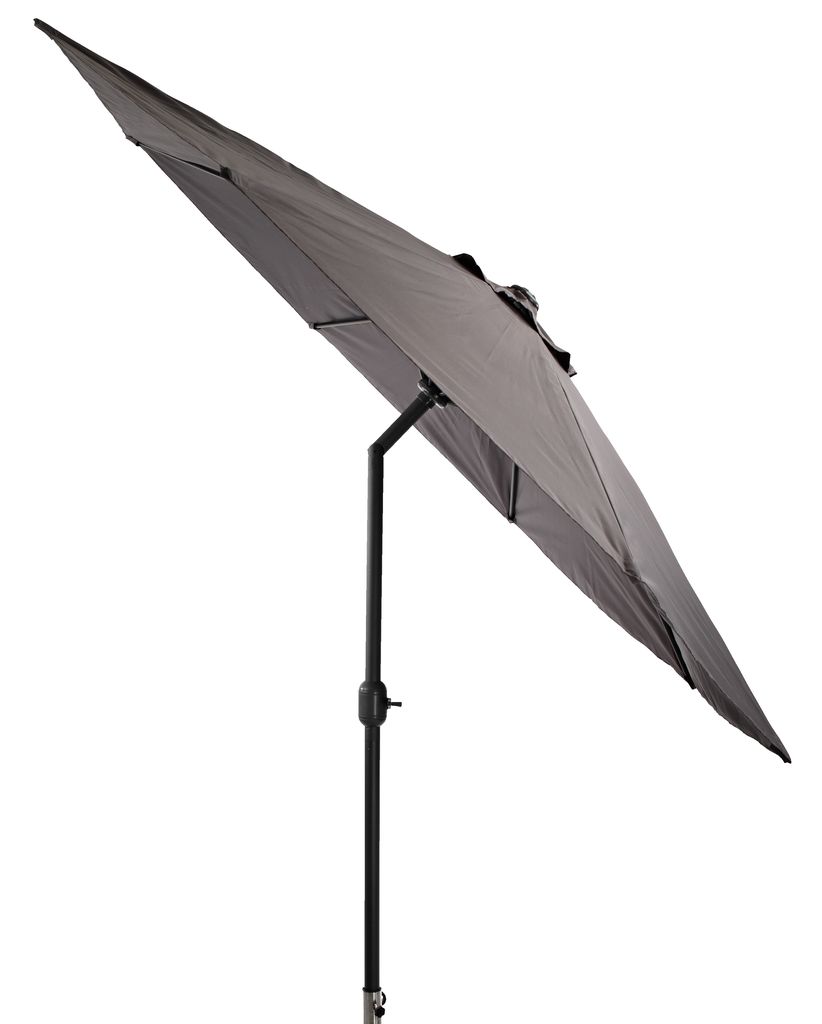 Market parasol AGGER D300 dark grey JYSK