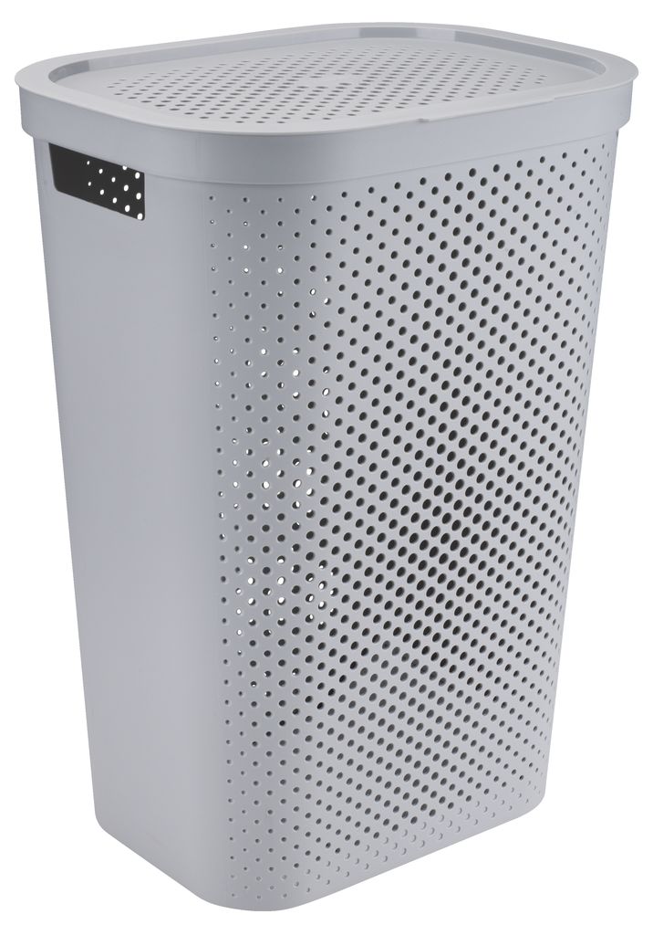 Cesto roupa suja INFINITY plástico cinz JYSK