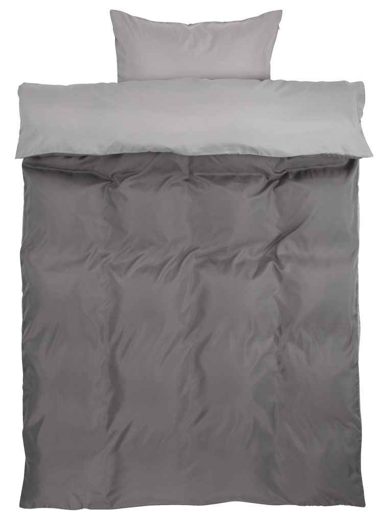 Duvet cover set CATERINA microfibre Single grey JYSK