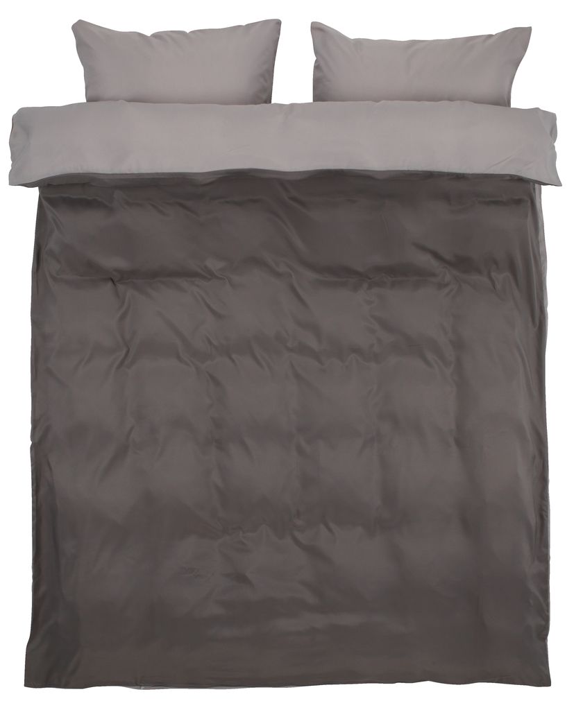 Duvet cover set CATERINA Micro King grey JYSK