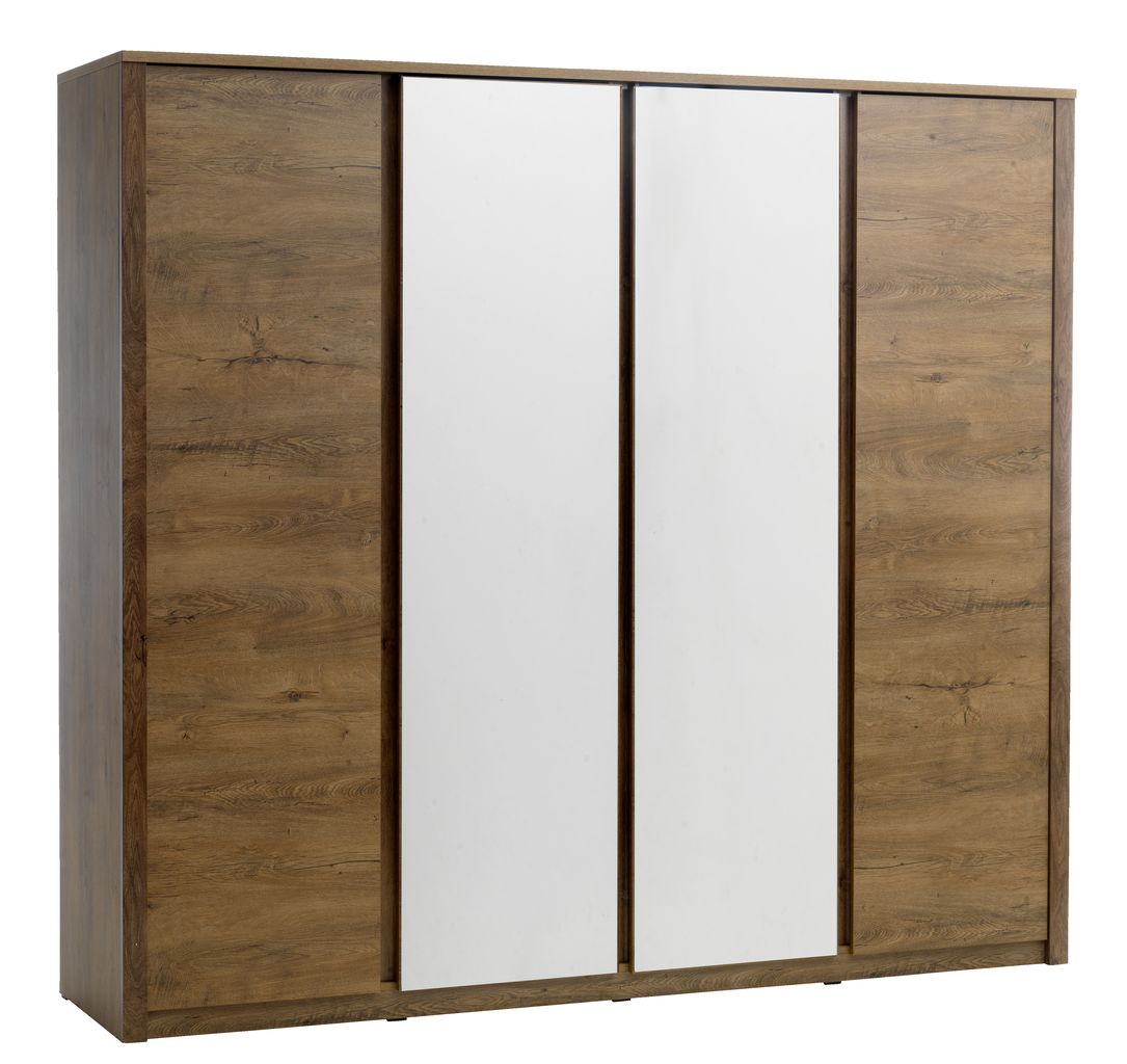 Kleiderschrank VEDDE 220x197 cm DÄNISCHES BETTENLAGER