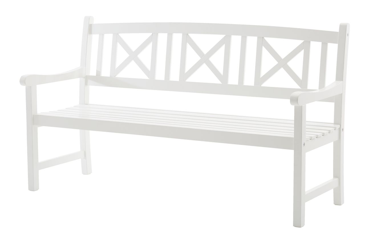 Bench HVIDE SANDE W158xL62 white JYSK