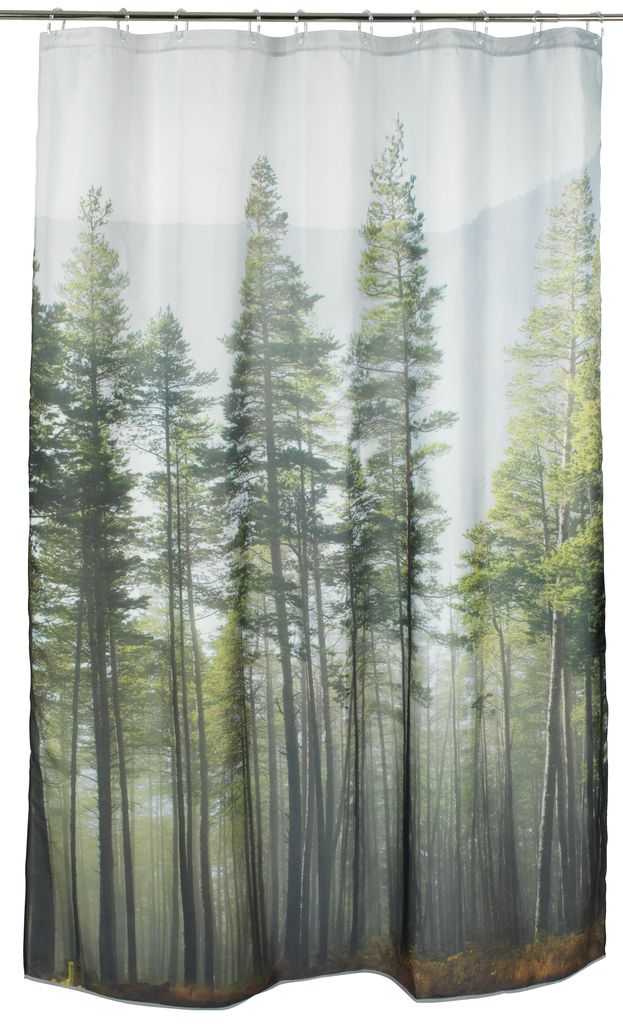 AALAYA Rideau Douche 240x200 cm Foret de Bambou Rideau de Douche