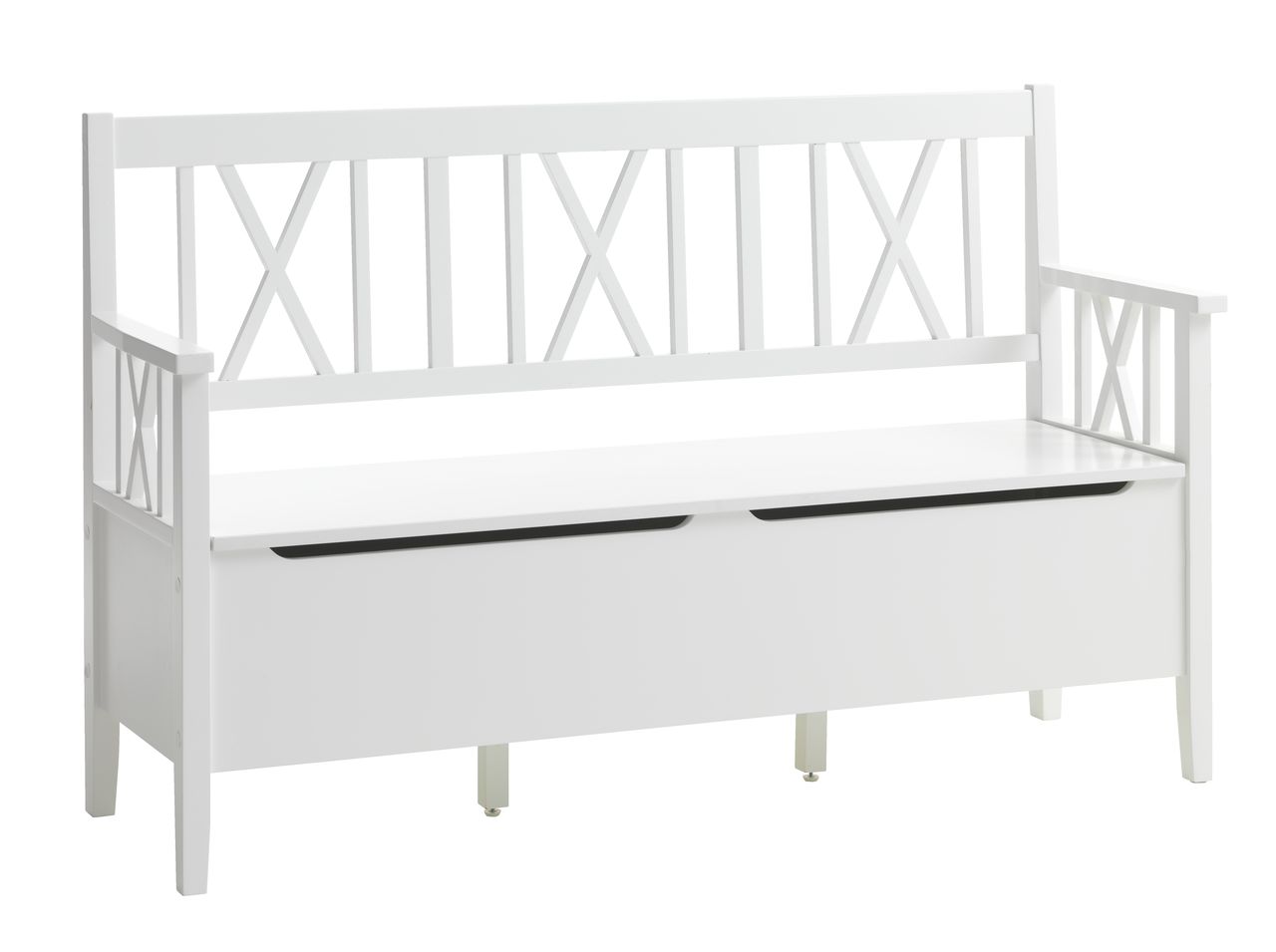 59 L Dining Bench White Naugahyde Seat Polished Stainless Steel