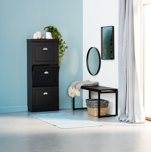 Miroir MARSTAL Ø70 noir