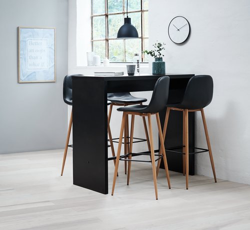 Bar table BROHAVE 50x120 black