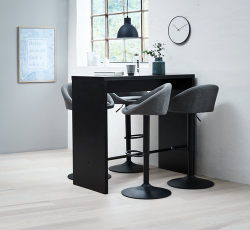 Barska miza BROHAVE 50x120 cm črna