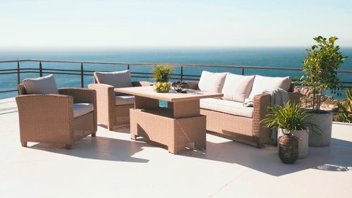 Loungeset VEMB 5persoons naturel JYSK