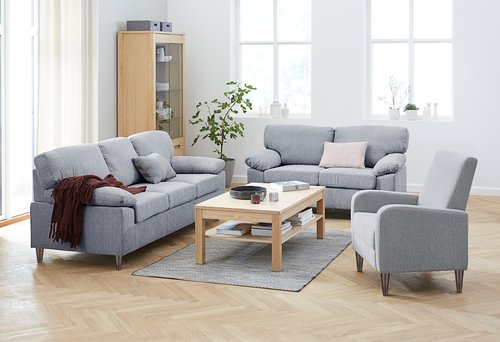 Sofa GEDVED 2-Sitzer hellgrau