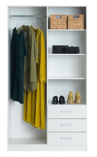 Kleiderschrank HAGENDRUP 96x176 cm weiß | JYSK