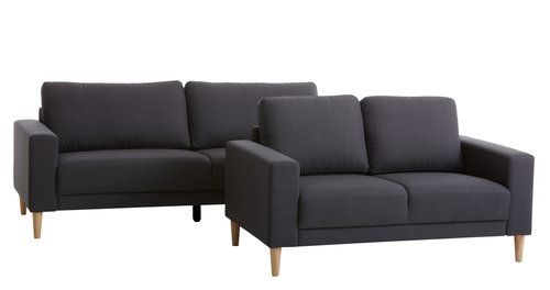 Sofa EGENSE 3-personers mørkegrå