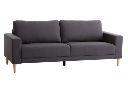 Sofa EGENSE 3-pers. mørkegrå