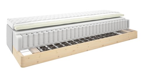 Boxmadras 90x200 GOLD B20 latex Grå-27